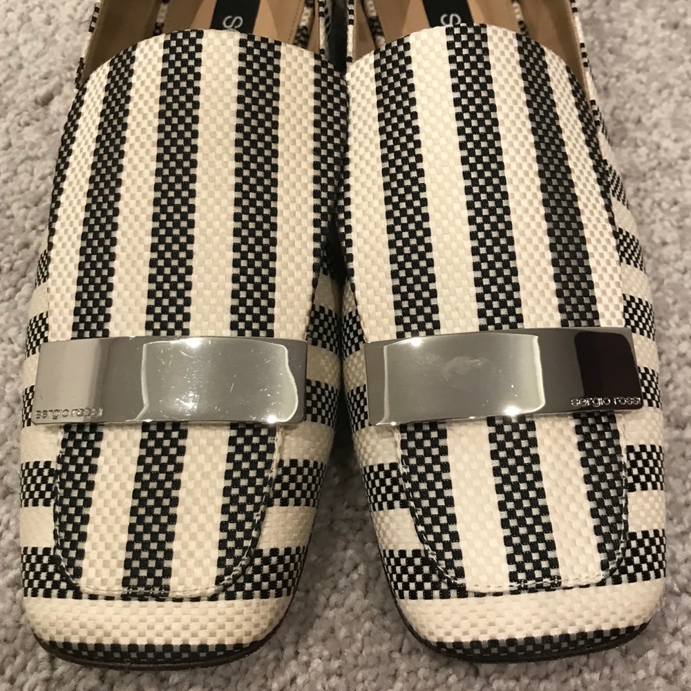 Pre-loved Sergio Rossi Tessuto Fortofino Flats